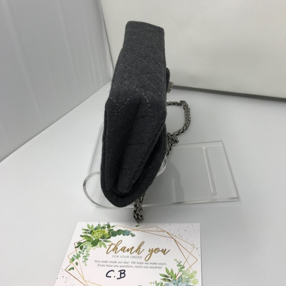 Chanel 2.55 Reissue Mademoiselle Grey Jersey - Picture 7 of 16